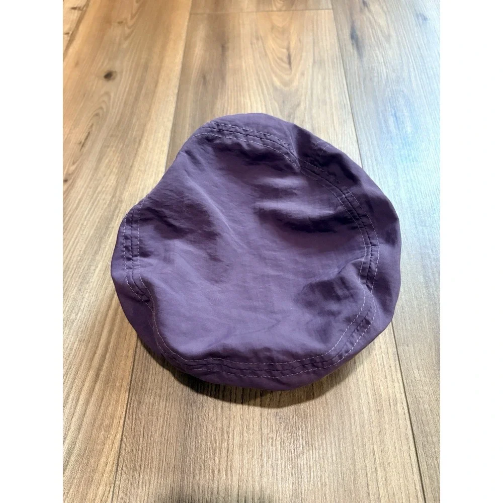 Eddie Bauer Camping Army Hat Purple Nylon Mesh Shirt Brim L XL